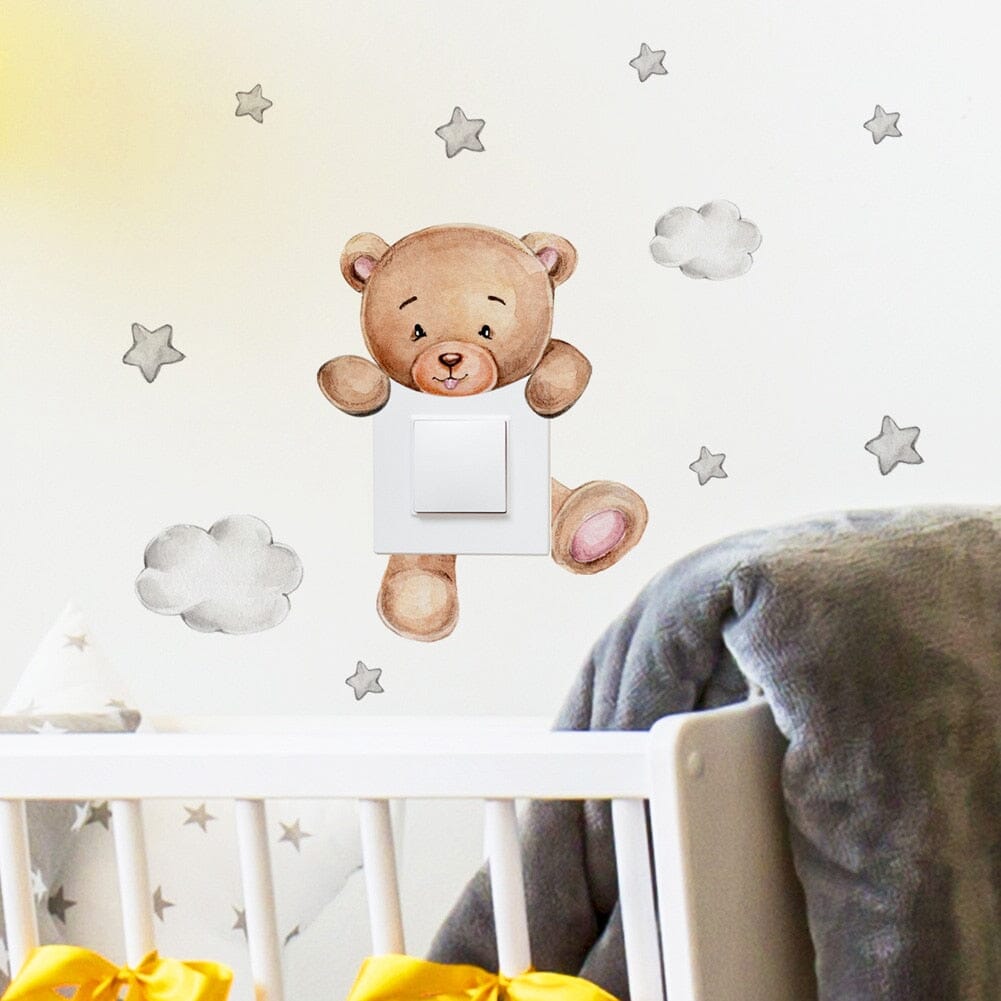 Stickybear™ - Sticker ourson décoratif | Chambre d'enfants - Bienveillance Parentale