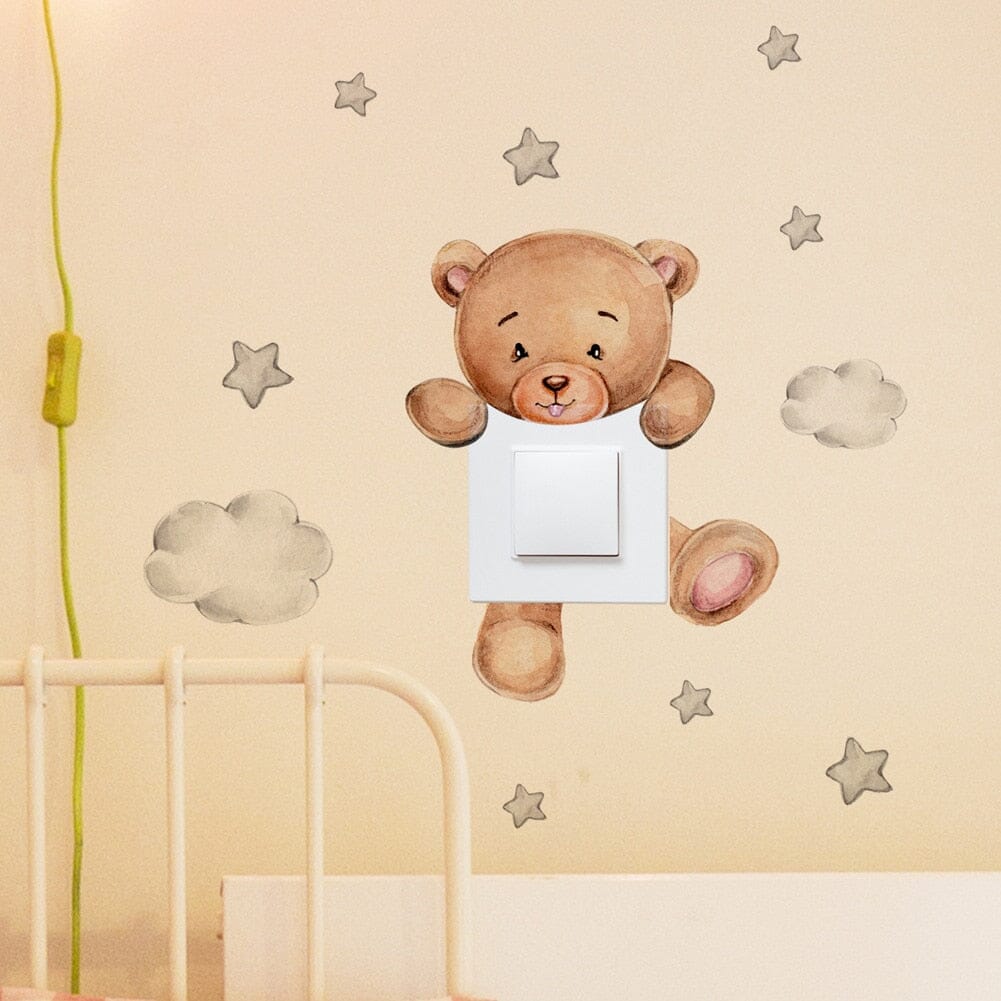 Stickybear™ - Sticker ourson décoratif | Chambre d'enfants - Bienveillance Parentale