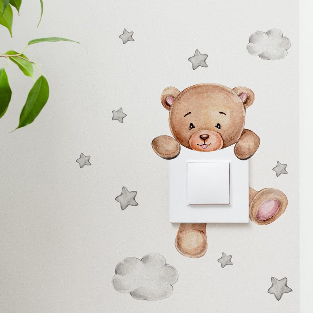 Stickybear™ - Sticker ourson décoratif | Chambre d'enfants - Bienveillance Parentale