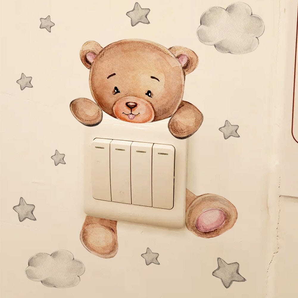 Stickybear™ - Sticker ourson décoratif | Chambre d'enfants - Bienveillance Parentale