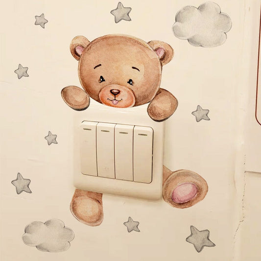 Stickybear™ - Sticker ourson décoratif | Chambre d'enfants - Bienveillance Parentale