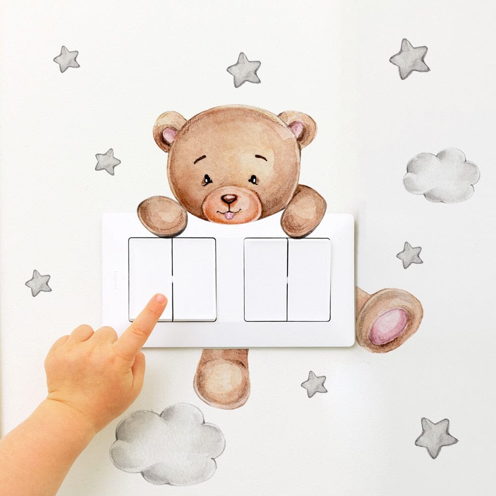 Stickybear™ - Sticker ourson décoratif | Chambre d'enfants - Bienveillance Parentale